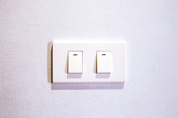 light switch on wall