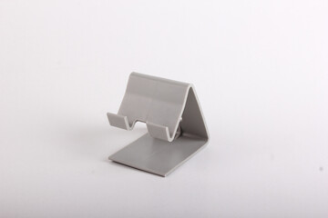 Gray plastic phone holder