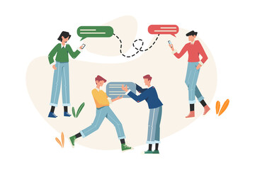 Communication via the online chat and video