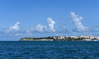 View of Old San Juan and El Morro Castle from Cataño.