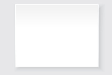 Paper cut white sheet. Vector template. 3d paper cut design. Stock image. EPS 10.