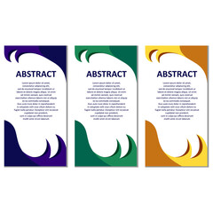 Abstract design banner web template