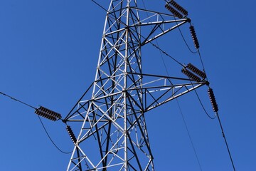 High Voltage Electric Transmission Tower Energy Pylon