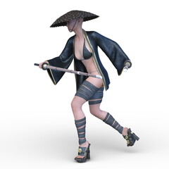 Obraz premium 戦う女戦士