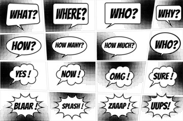 Obraz premium Comic bubble speech vector