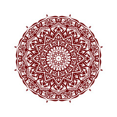 NEW COLORFUL MANDALA DESIGN ON WHITE BACKGROUND