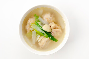 鶏肉の中華風スタミナスープ