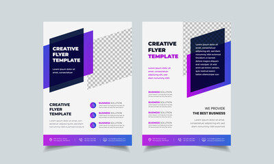 Set of abstract colorful vector design template for flyer brochure cover poster annual report, geometric modern complex shape layout in a4.