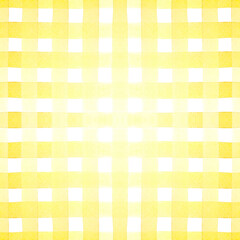 Yellow plaid tartan watercolor seamless pattern