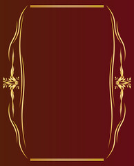 金のカリグラフィーデザイン装飾