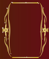 Obraz premium 輝く金のカリグラフィーデザイン装飾