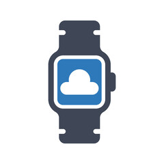 Smartwatch cloud icon
