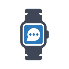 Smartwatch chat icon