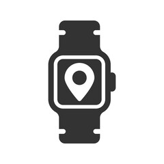 Location on smartwatch icon