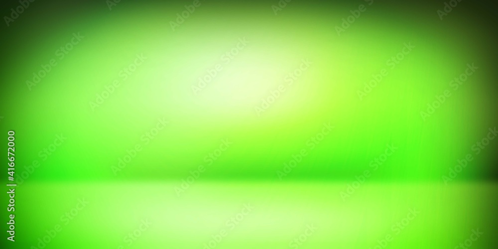 Poster modern 3d rendered plane empty room in green color with free space and spot light. green bright room