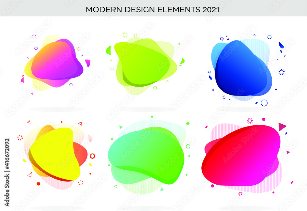 Aufkleber modern abstract design elements vector and eps. pack of new modern designs vector