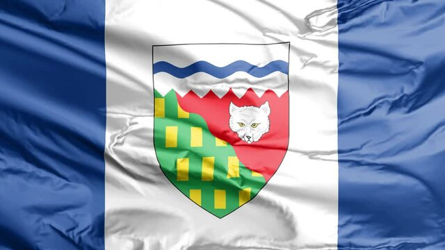 Flag of the Northwest Territories. Canada include the regions of Dehcho, North Slave, Sahtu, South Slave and Inuvik