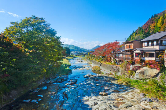 Yamadera Village in  Yamagat, Tohoku, Japan