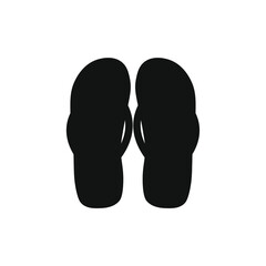icon, flip flops on white background