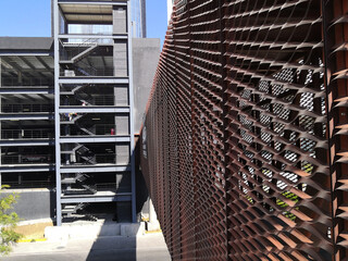metal fence, blacksmith road, heading to the parking lot