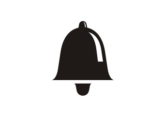 illustration of a bell in black and white