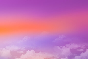 Soft cloudy is gradient pastel evening sky abstract blur sky background in sweet light color gradient 
