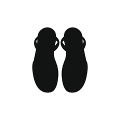 vector icon, typical sandals of menorca