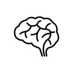 Brain icon vector graphic illustration
