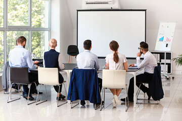 Business people having meeting in office