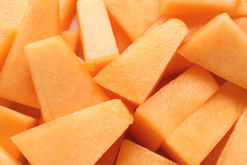 Sweet ripe melon as background