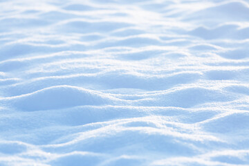 Freshly fallen fluffy snow as a background