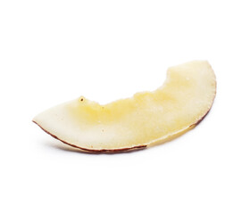 Tasty coconut chip on white background