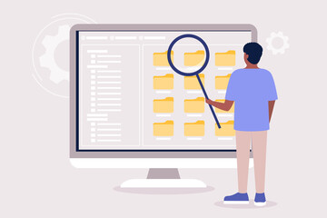 Choice files, documents concept