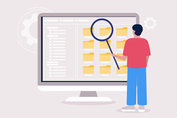 Choice files, documents concept
