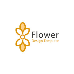 flower logo icon design, linear style.