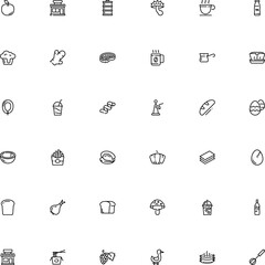 icon vector icon set such as: spring, hand, fastfood, potato, yolk, tool, storage, texture, half, edible, delicacy, mussel, christianity, americano, italy, maker, booze, pumpkin, flavoring, full