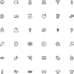icon vector icon set such as: can, ribs, grill, macaron, brew, pixel, champaign, graphics, yellow, orechiette pasta shape, shell, branch, hand, rectangular, form, cork, mexican, pack, maker, grape