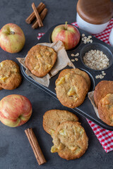 crunchy home made sweet apple oat cookies