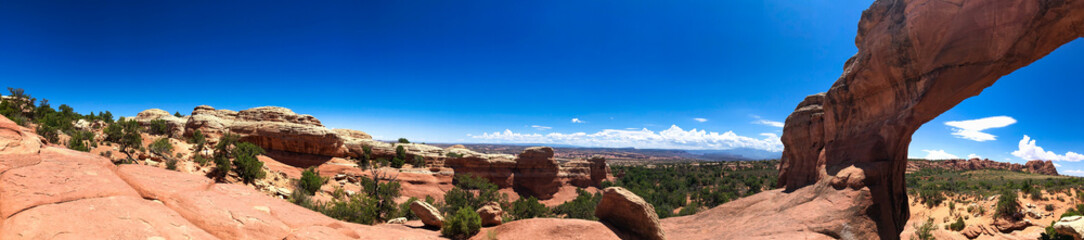 Fototapeta na wymiar Amazing landscape of Arches National Park, Utah - Panoramic view