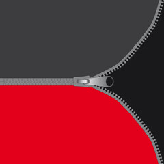 Rei&szlig;verschluss schwarz rot