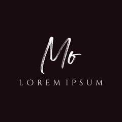 Letter MO luxury logo design vector