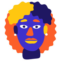 Abstract female face