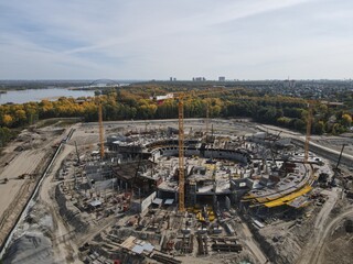crane air photography