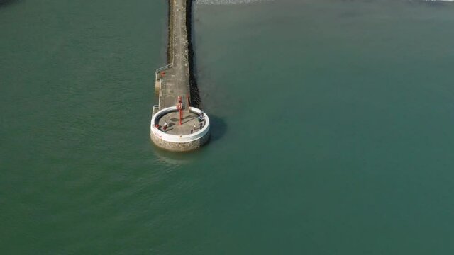 One of the first examples of a banjo pier. Located in Looe, Cornwall