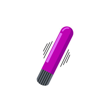 vibrator sex toy doodle icon, vector illustration, on a white background