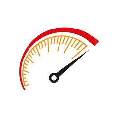 Speedometer icon design template vector isolated