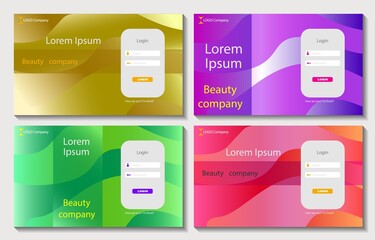 Set of colorful templates for web sites. Vector illustration concepts for website and mobile website design and development, business applications marketing, social media applications, time management