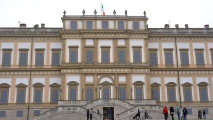 Fototapeta na wymiar Europe, Italy , Milan February 2021 - Villa Reale in Monza city 