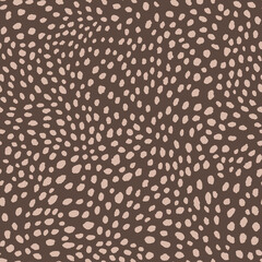 Fototapeta premium Abstract modern leopard seamless pattern. Animals trendy background. Orange decorative vector stock illustration for print, card, postcard, fabric, textile. Modern ornament of stylized skin