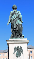 Fototapeta na wymiar Statue of wolfgang amadeus mozart